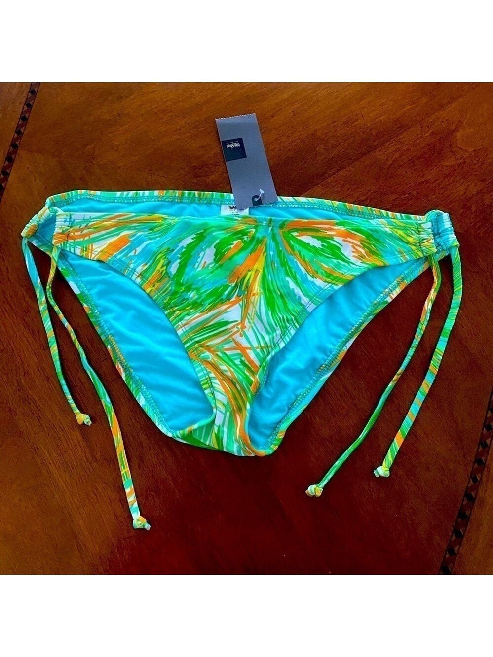 NWT- MASSIMO swim bottom size:XL multicolor orange, aqua blue, green